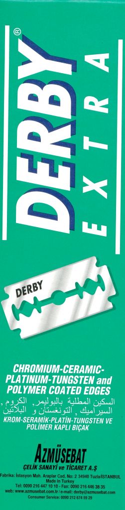 Derby Platinum Razor Blades Green 20 x 5st. - Koosvanderbeek.nl - Eurostil - Kappersmes