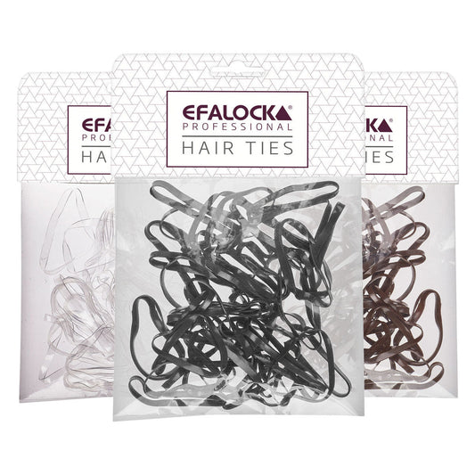 Efalock Hair Ties Silicone Elastiekjes 100st - Koosvanderbeek.nl - Efalock - Elastiekjes