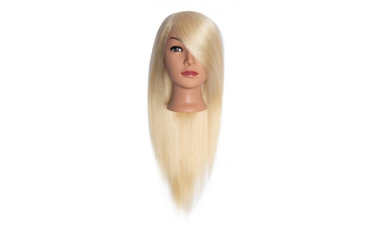 Efalock Oefenhoofd Ella Lichtblond 50cm - Koosvanderbeek.nl - Efalock - Oefenhoofden