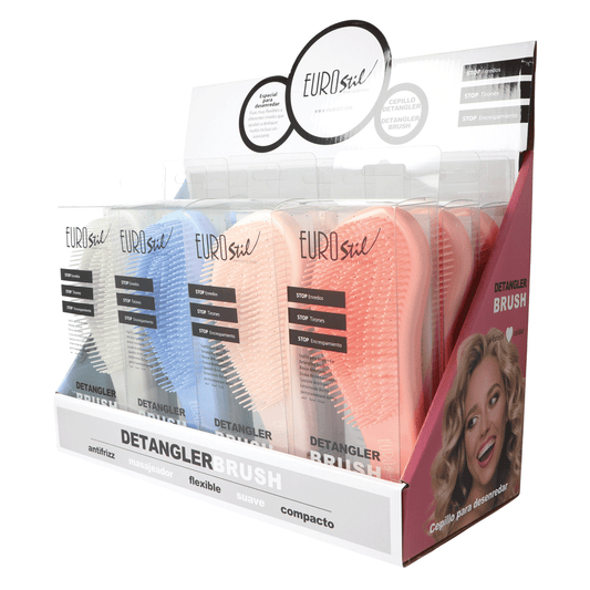 Eurostil Detangler Brush Display 12st - Koosvanderbeek.nl - Eurostil - Ontwarborstels