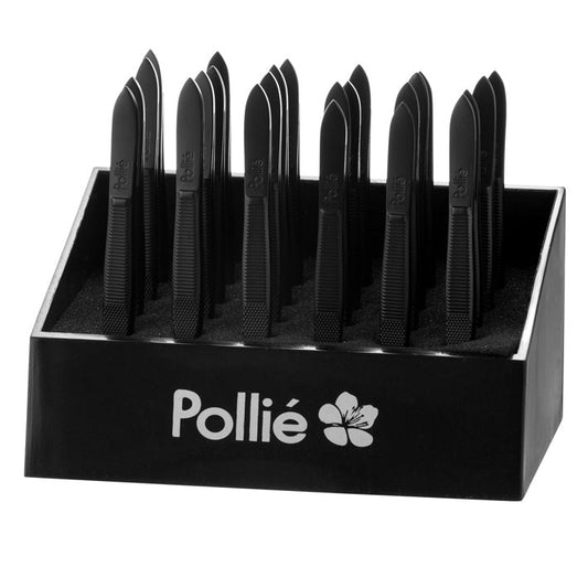 Eurostil Tweezers Pincet Zwart Display 24st - Koosvanderbeek.nl - Eurostil - Epileren