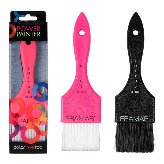 Framar Verfkwast Power Painter Black & Pink 2st