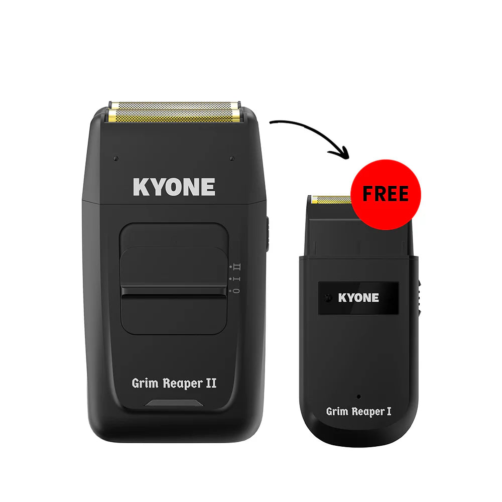 Kyone Grim Reaper II Dual Foil Shaver + gratis Grim Reaper I Single Foil Shaver