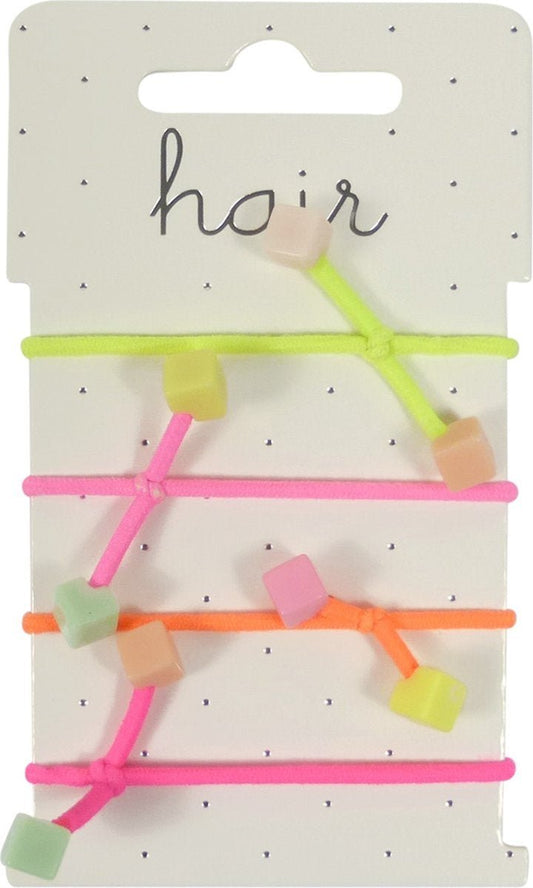 Haarelatiek neon blocks - Koosvanderbeek.nl - koosvanderbeek - Elastiekjes