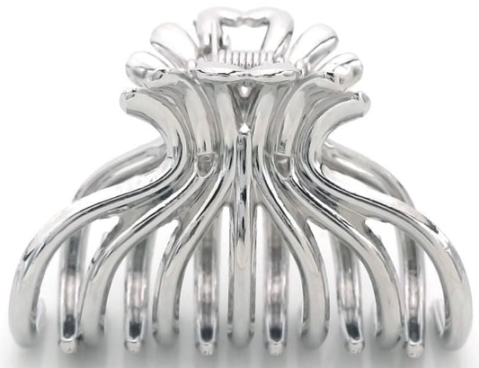 Haarklem fleur metal zilver - Koosvanderbeek.nl - koosvanderbeek - Haarmode
