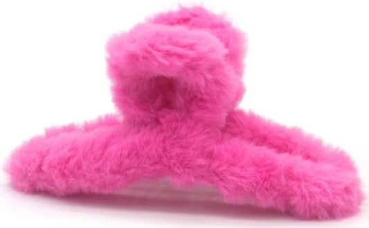Haarklem fluffy fuchsia 12,5cm - Koosvanderbeek.nl - koosvanderbeek - Haarmode