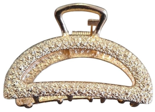 Haarklem metal gold rond 7cm - Koosvanderbeek.nl - koosvanderbeek - Haarmode