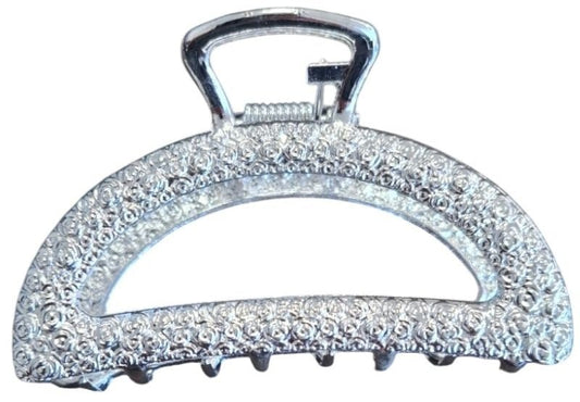 Haarklem rond metal zilver 7cm - Koosvanderbeek.nl - koosvanderbeek - Haarmode