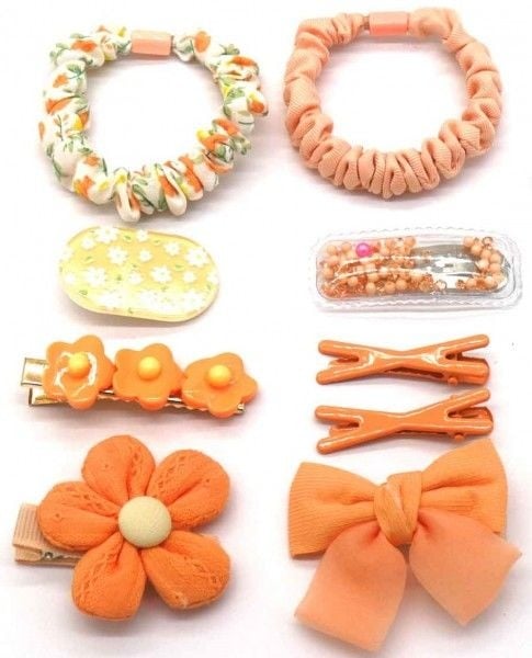 Haarmode set kind oranje - Koosvanderbeek.nl - koosvanderbeek - Haarmode