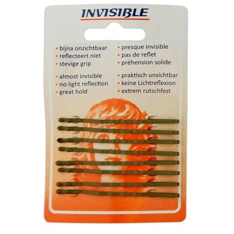 Invisible Haarschuifjes 6,5cm Lang Blond - Koosvanderbeek.nl - Invisible - Schuifjes & spelden
