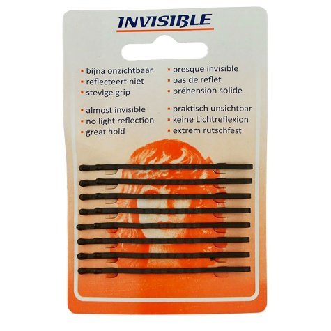 Invisible Haarschuifjes 6,5cm Lang Bruin - Koosvanderbeek.nl - Invisible - Schuifjes & spelden
