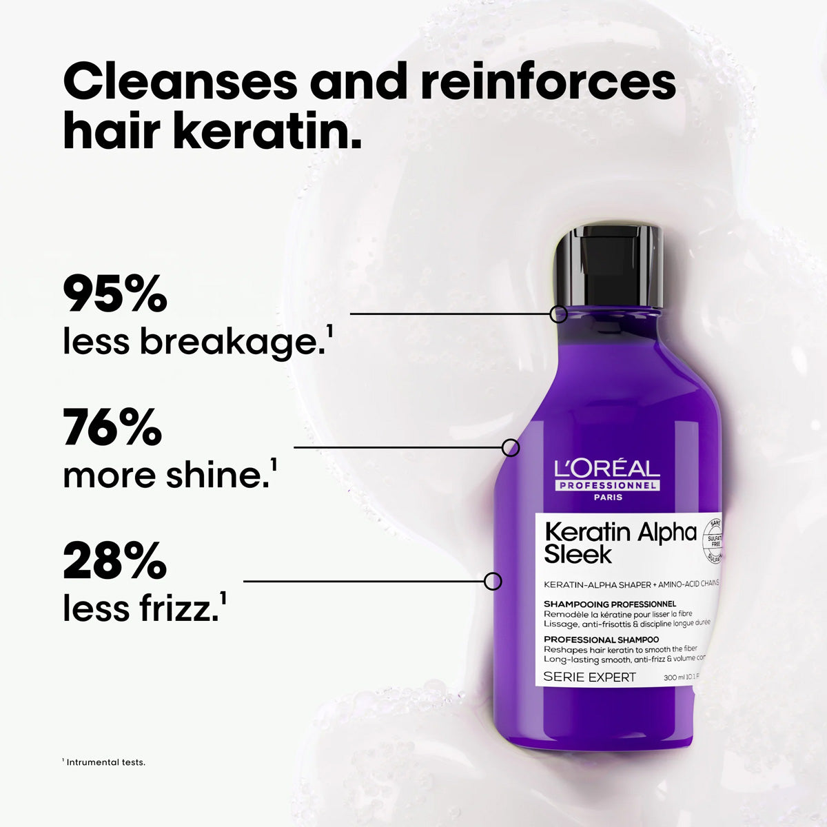Loreal SE Keratin Alpha Sleek Shampoo