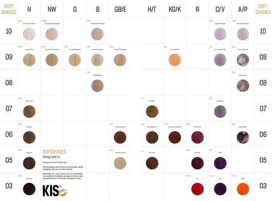 KIS Color SoftShades 100ml - Koosvanderbeek.nl - KIS - Demi - permanente kleuring