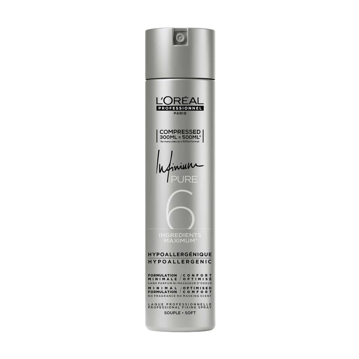 Loreal Infinium Pure Soft Haarlak 300ml - Koosvanderbeek.nl - Loreal - Haarspray