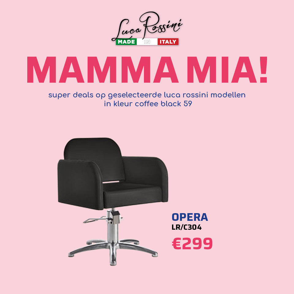 LR Kappersstoel Opera Zwart - MAMMA MIA