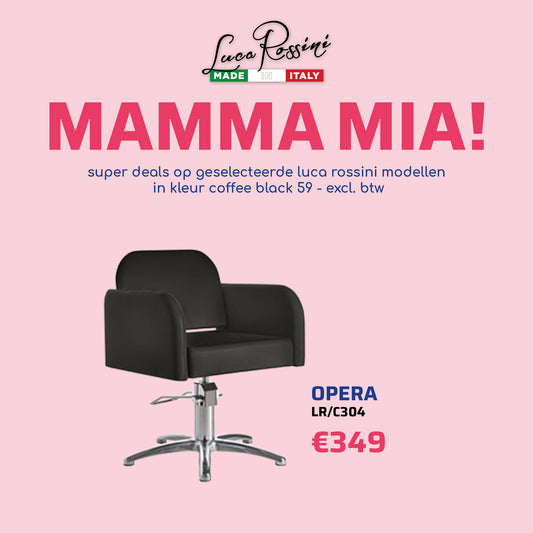 Fauteuil de barbier LR Opera noir - MAMMA MIA