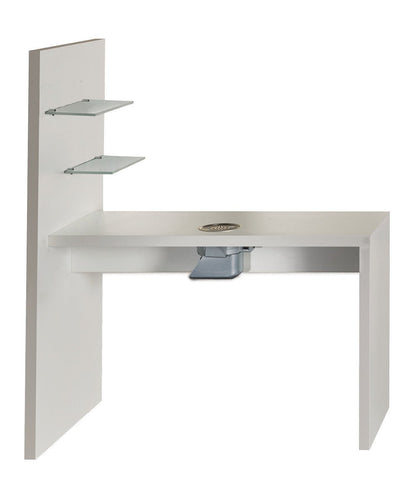 MB Glitter White Ash Manicure Table - Koosvanderbeek.nl - Medical & Beauty - Beautysalon