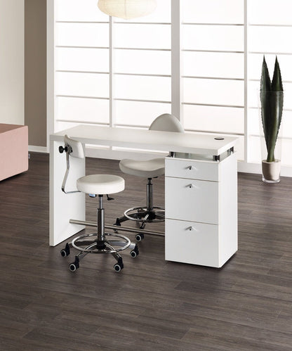 MB Logic White Ash Manicure Table - Koosvanderbeek.nl - Medical & Beauty - Beautysalon