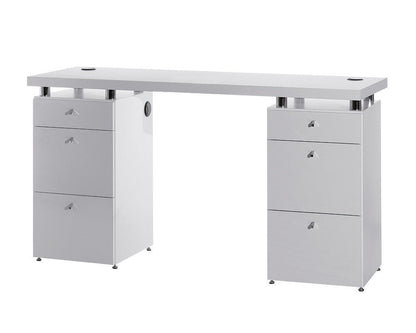 MB Logic White Ash Manicure Table - Koosvanderbeek.nl - Medical & Beauty - Beautysalon