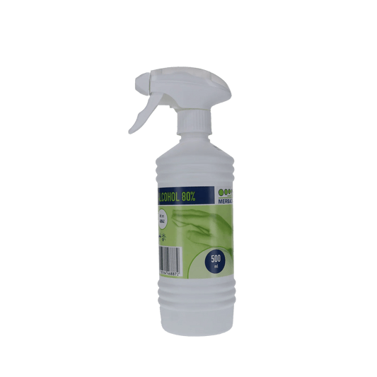 Merbach alcohol 80% 500ml sprayflacon - Koosvanderbeek.nl - Merbach - Hygiene