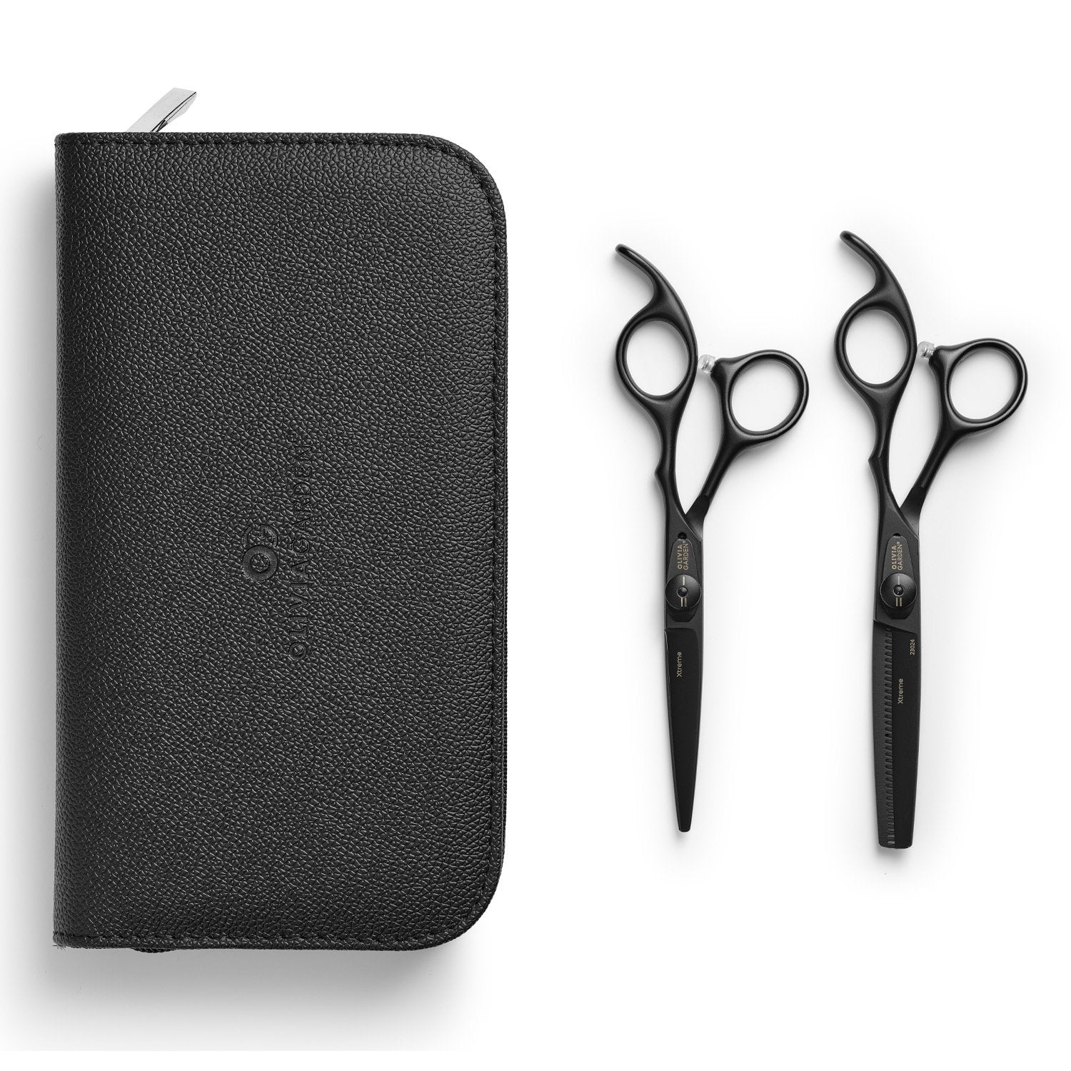 Olivia Garden Set Xtreme Mat Black 5.75 + 6.35 - Koosvanderbeek.nl - Olivia Garden - Kappersschaar