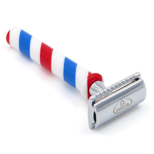 Omega Scheermes Barberpole Safy Razor - Koosvanderbeek.nl - Omega - Scheermessen
