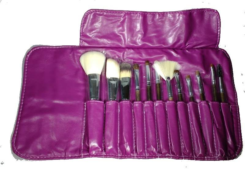 Penselenbuidel Lila 12st - Koosvanderbeek.nl - koosvanderbeek - Make - up borstels