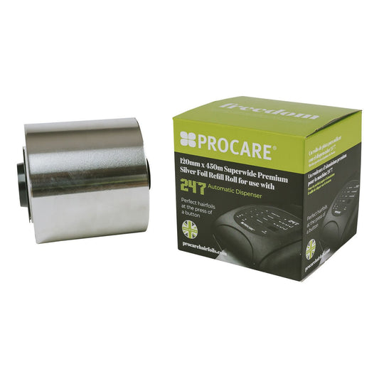 Procare Alufolie 12cm x 450m Silver 18mu Groen - Koosvanderbeek.nl - Procare - Folies