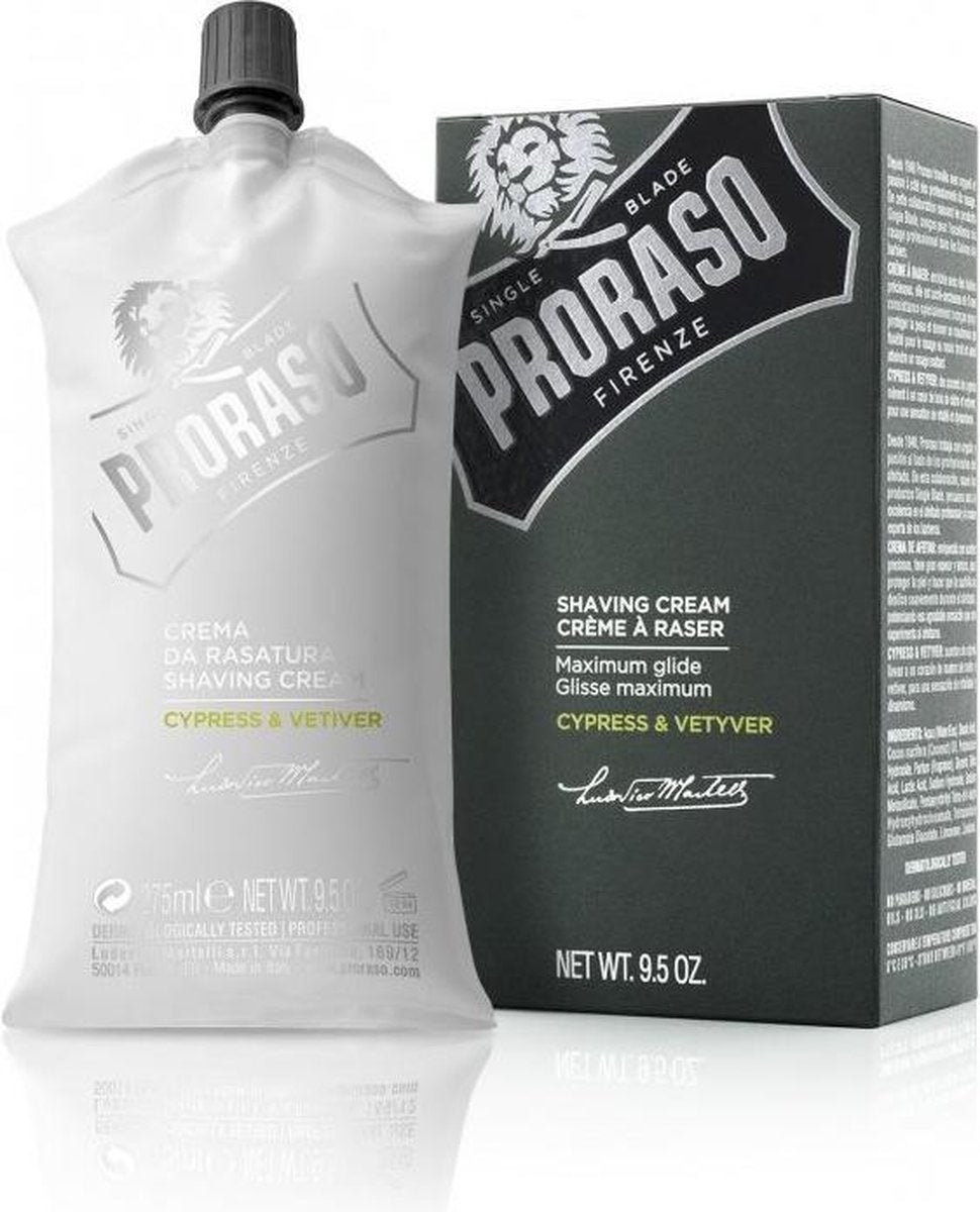 Proraso Cypress & Vetyver Scheercreme 275ml - Koosvanderbeek.nl - Proraso - Scheercreme
