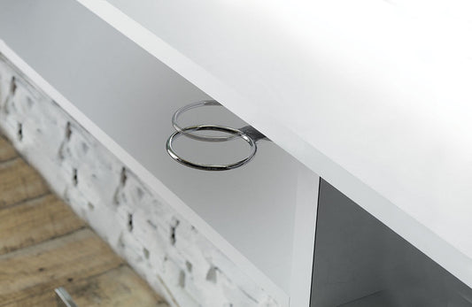 SA Extractable Chrome Dryer Holder - Koosvanderbeek.nl - Salon Ambience - Fohnhouders
