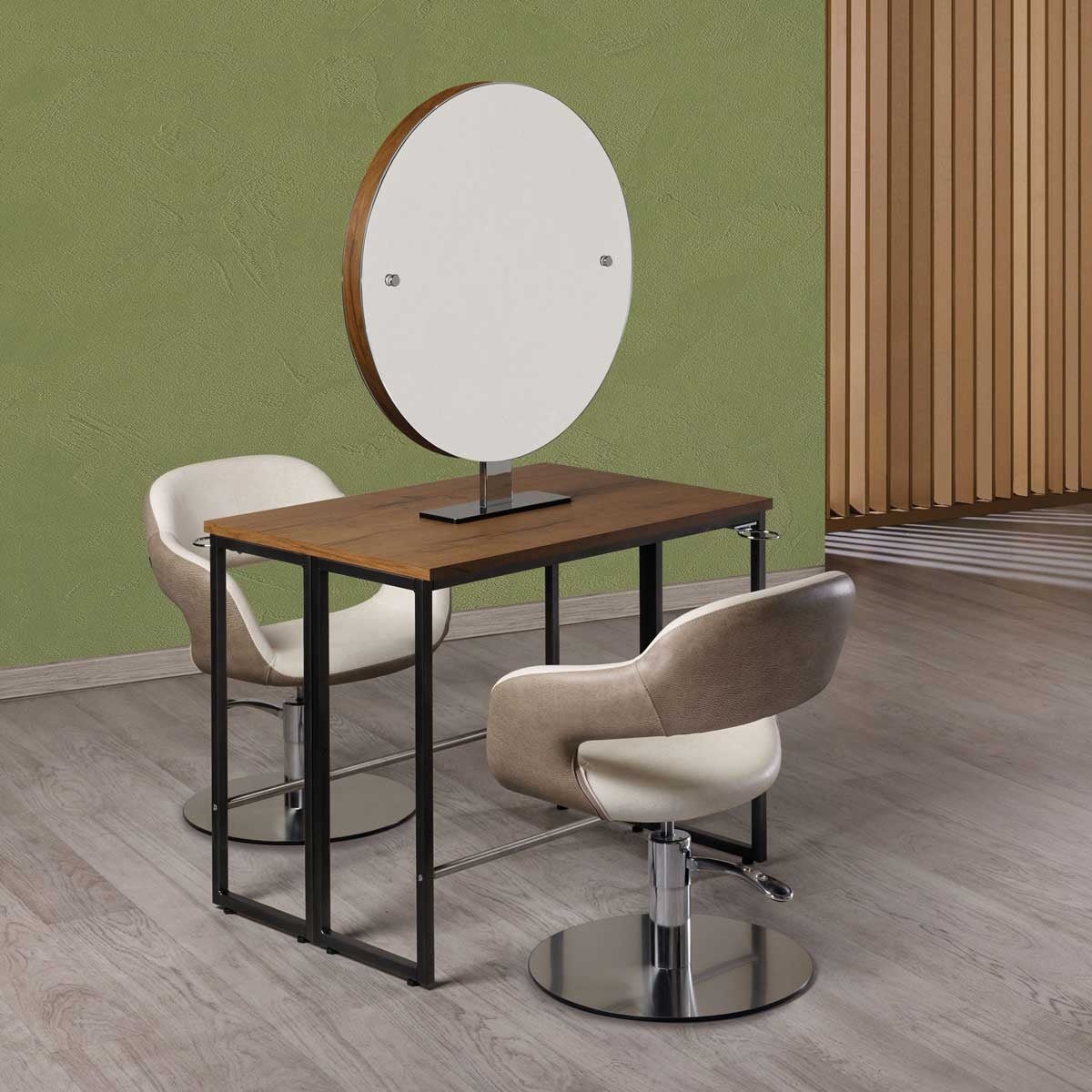 SA Kaptafel London Round - Koosvanderbeek.nl - Salon Ambience - Kaptafels