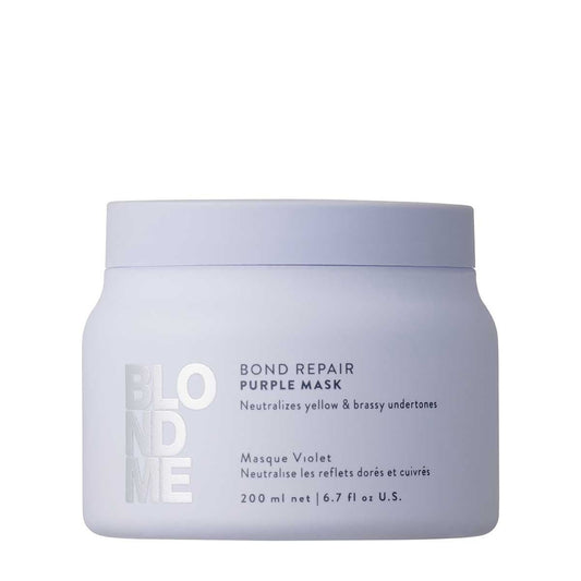 Schwarzkopf BlondMe Bond Repair Purple Mask 500ml - Koosvanderbeek.nl - Schwarzkopf - Haarmasker