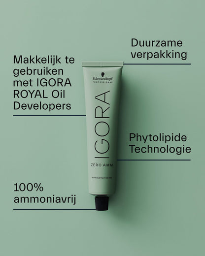 Schwarzkopf Igora Zero Amm 60ml - Koosvanderbeek.nl - Schwarzkopf - Haarverf